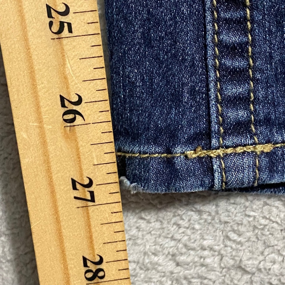 Maurices Bootcut Jeans Women 12 Dark Wash Embroidered Pockets Mid Rise Denim‎ - Picture 9 of 16